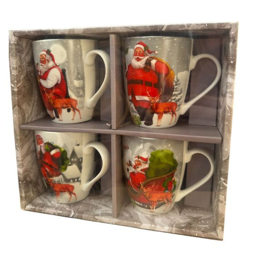 Set of 4 Christmas Mugs