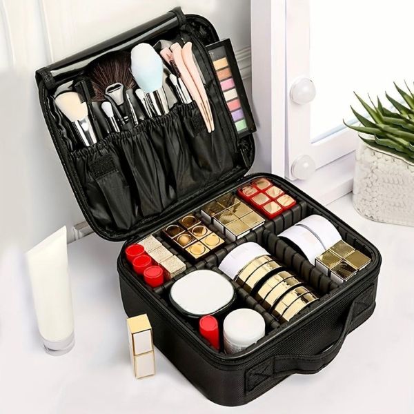 Pink LED Mirror Make Up Box