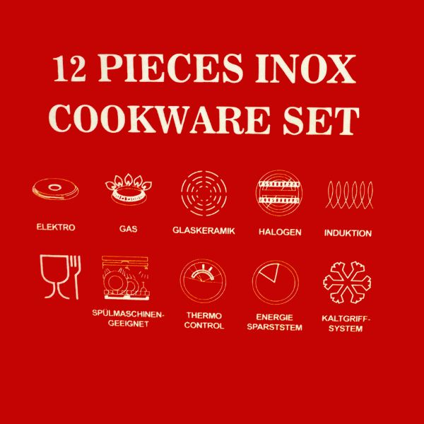 12 Piece Cookware Set