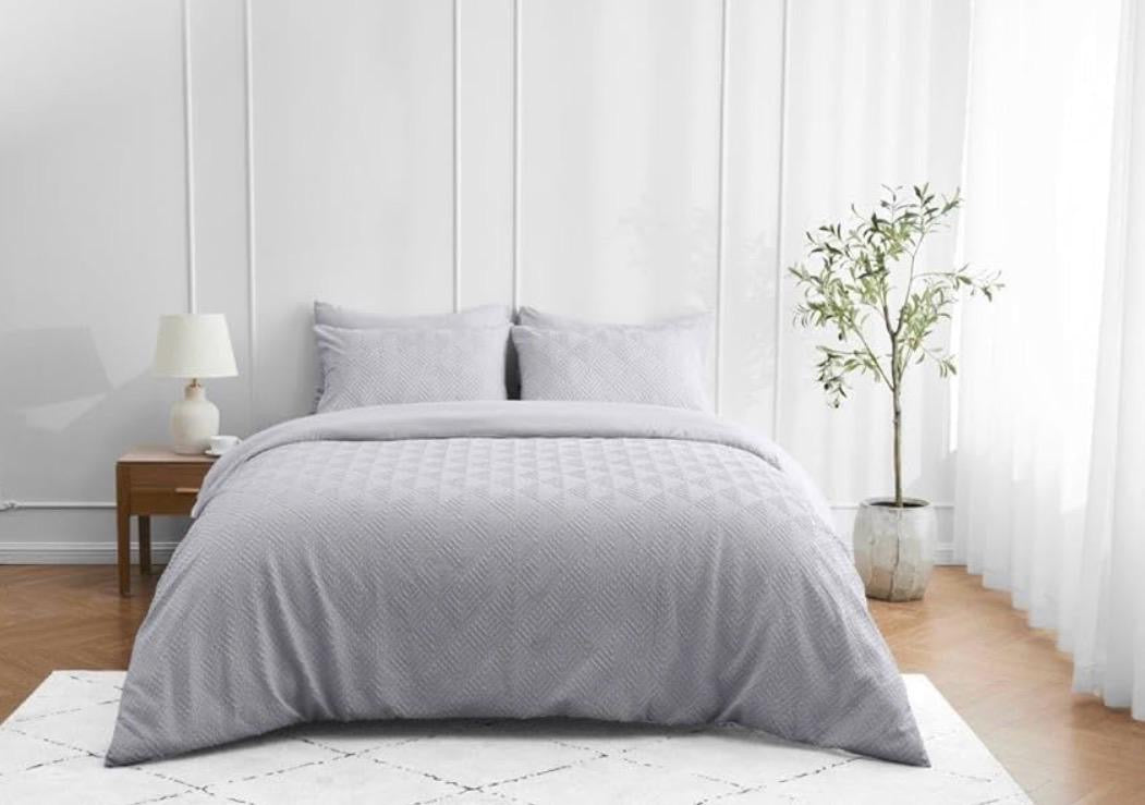 Double 3D Embossed Texture Duvet Cover Set