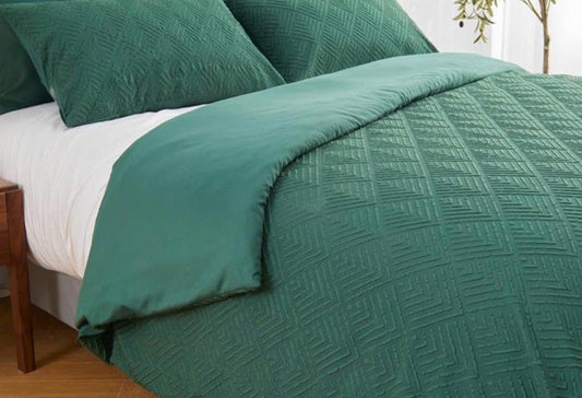 Double 3D Embossed Texture Duvet Cover Set